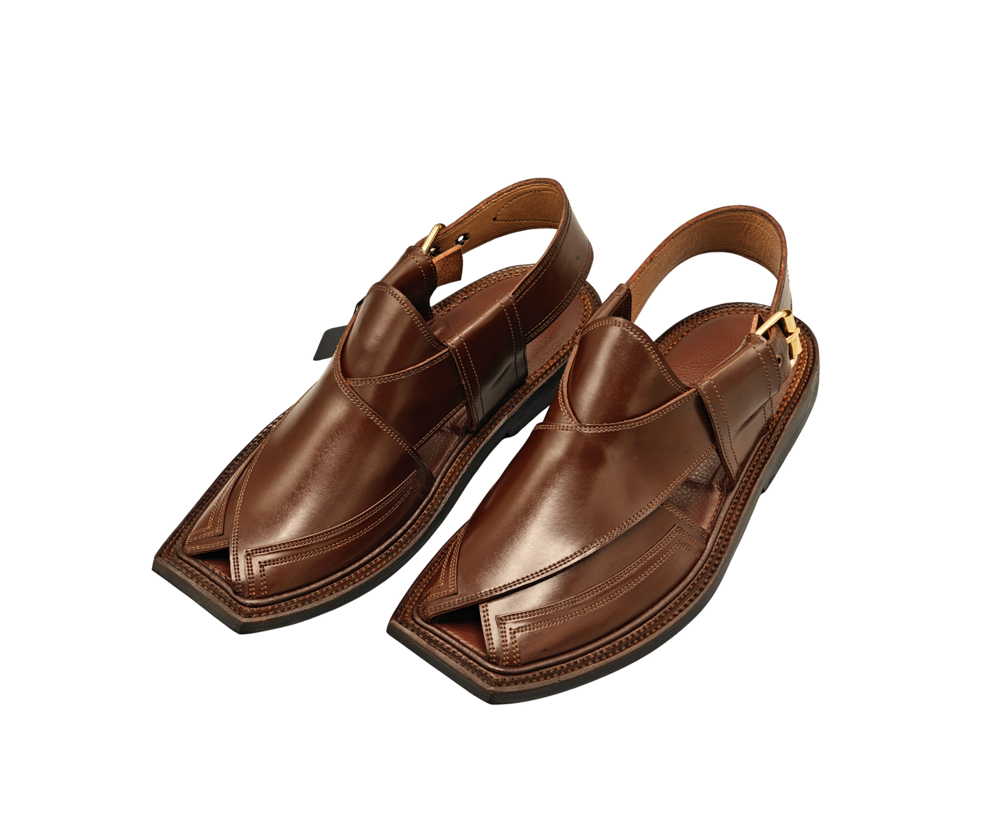 Premium Double Gear Takidar Cut Shape Brown