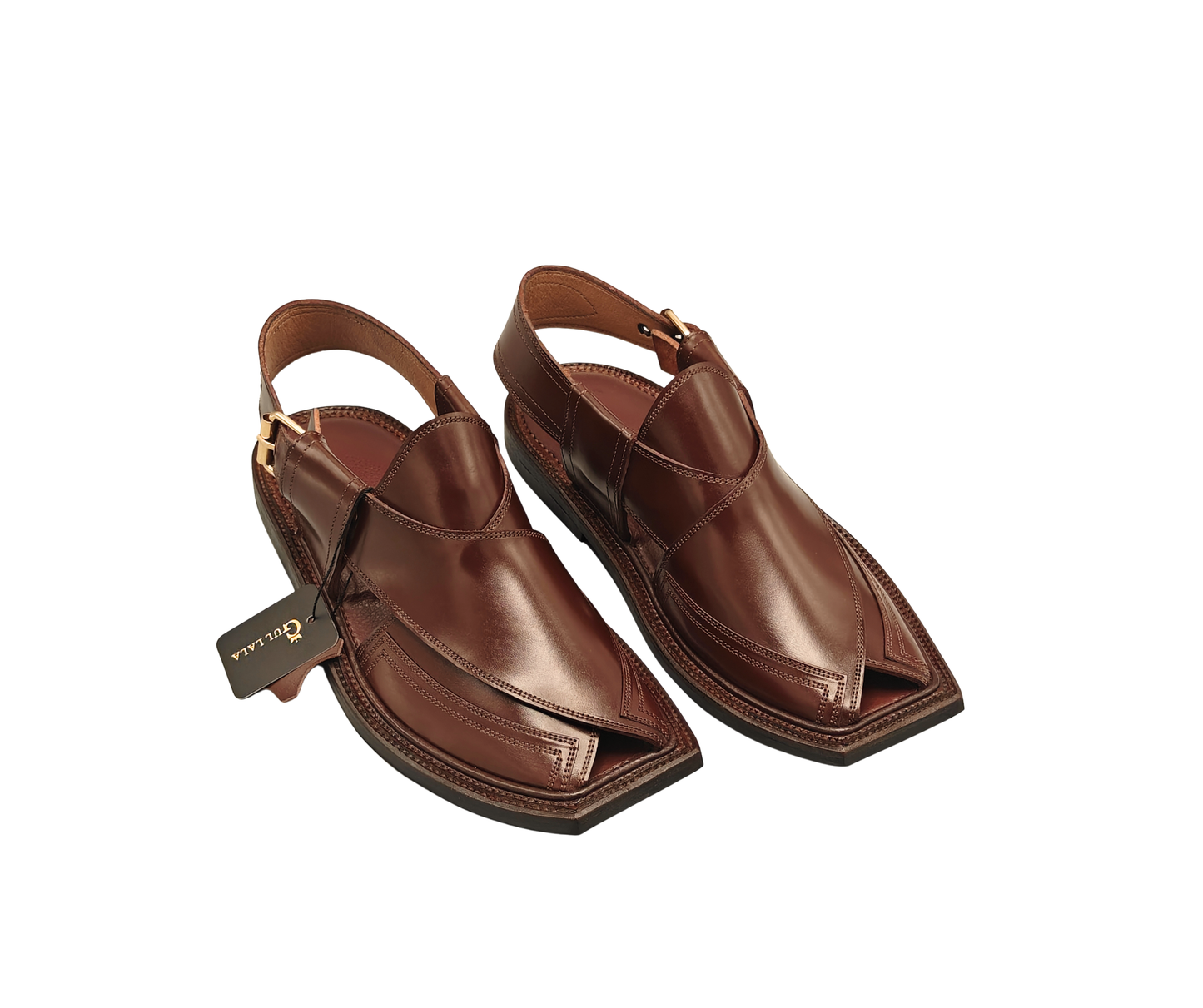 Premium Double Gear Takidar Cut Shape Brown