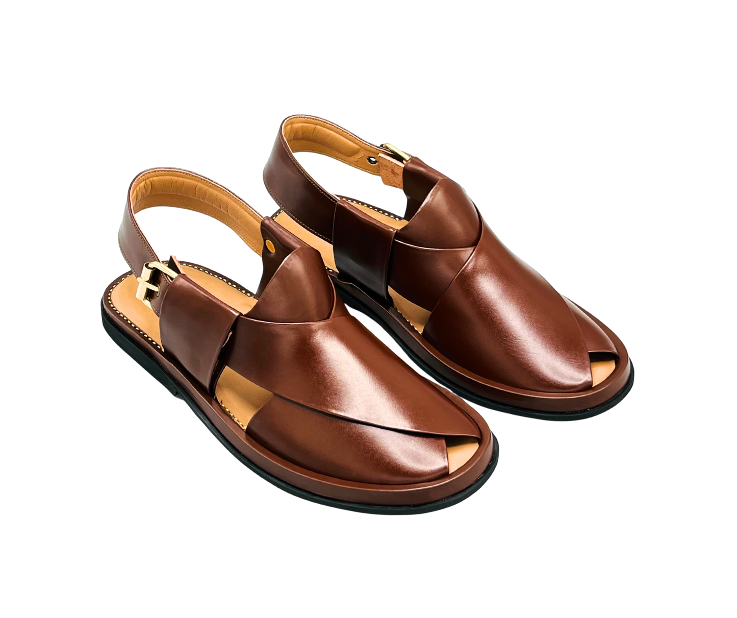 Premium Smart Zalmi Sleek Edge Round Dark Brown