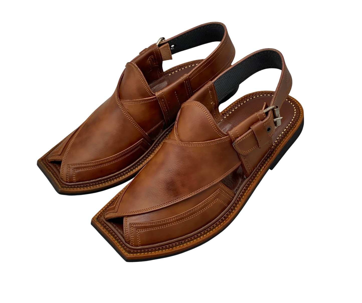 Premium Double Gear Takidar Cut Shape Brown Two-Tone (Double Shade)