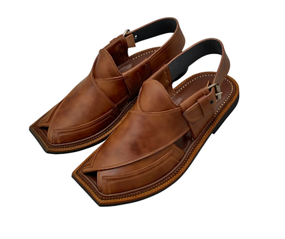 Premium Double Gear Takidar Cut Shape Brown Two-Tone (Double Shade)