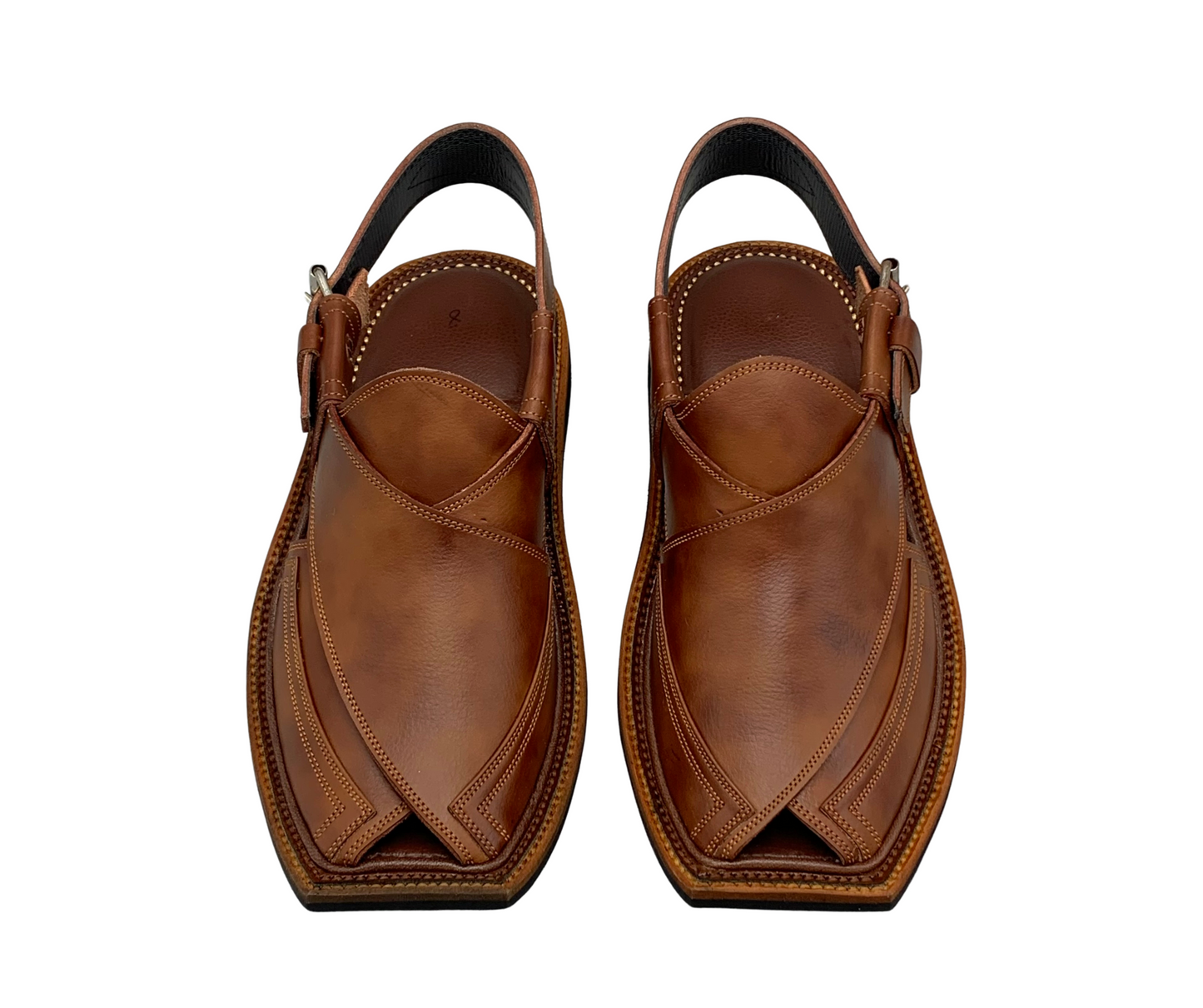 Premium Double Gear Takidar Cut Shape Brown Two-Tone (Double Shade)